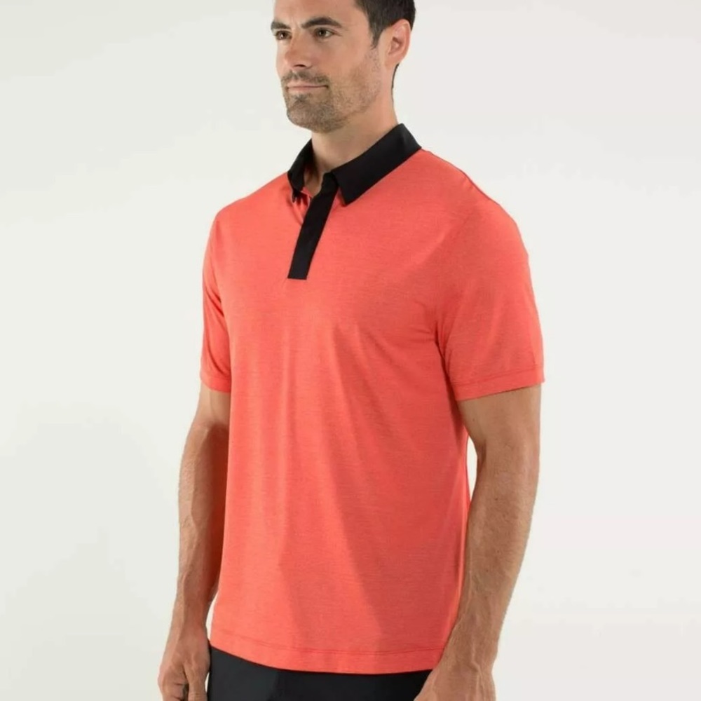 Lululemon Men’s Precision Polo Orange Medium